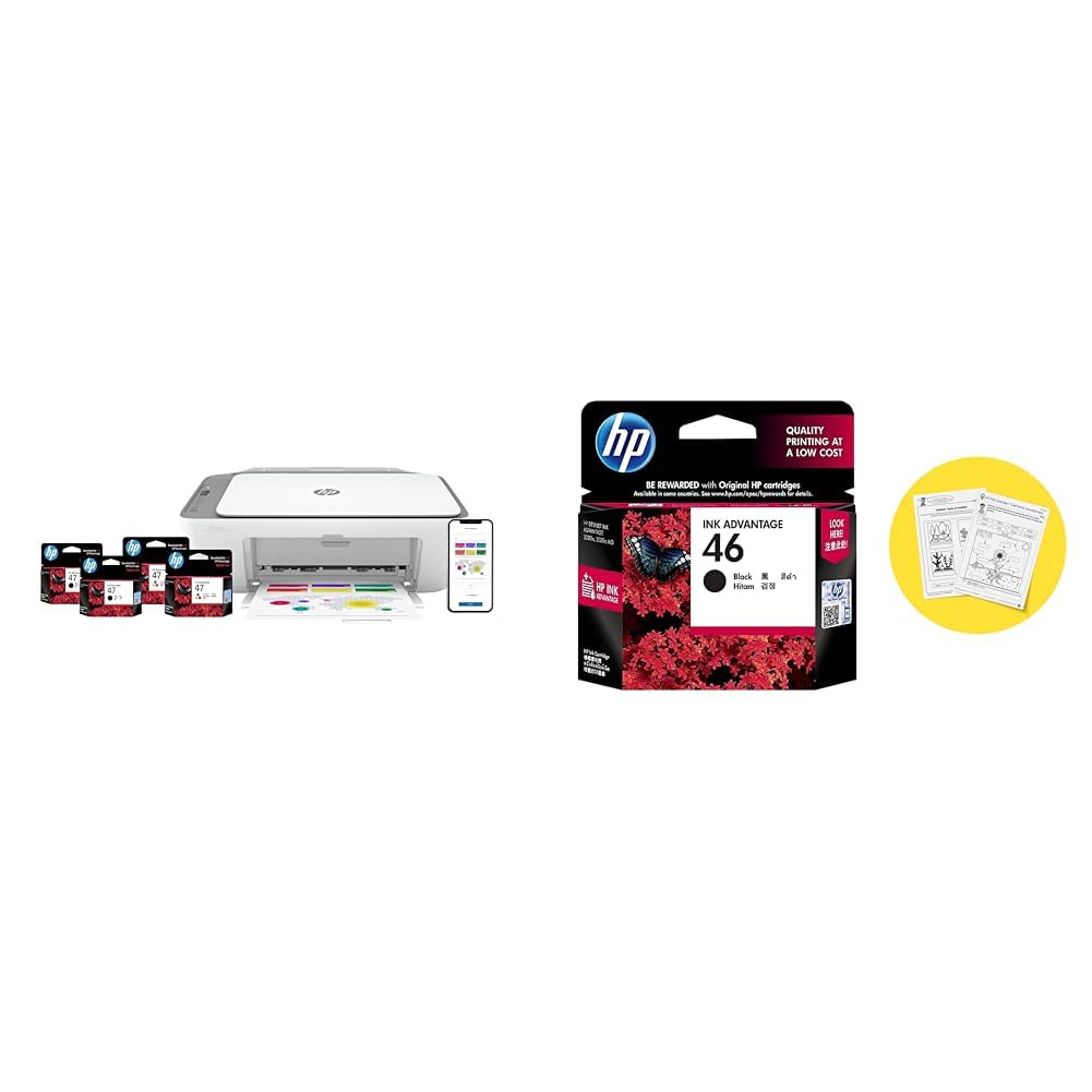 HP Ink Advantage Ultra 4826 USB Monochrome Print, Copy, Scan, Self Reset Dual Band WiFi, 2 Sets of Inbox Cartridges,White