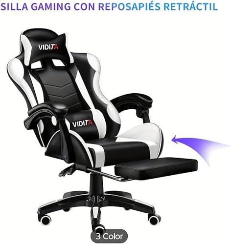 Miniatura 3 de Silla de juegos, silla de jugador para adultos, silla de computadora ergonómica para adolescentes, silla de oficina estilo carreras para PC con