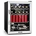 Klarstein Beersafe XL Mini Frigo de Chambre pour Boissons, Petit Frigo Silencieux, Mini Bar Intérieur, Petit Refrigérateur Camping, Stockage de Champagnes et Boissons, Étagère Ondulées, 0-13°C, 60L