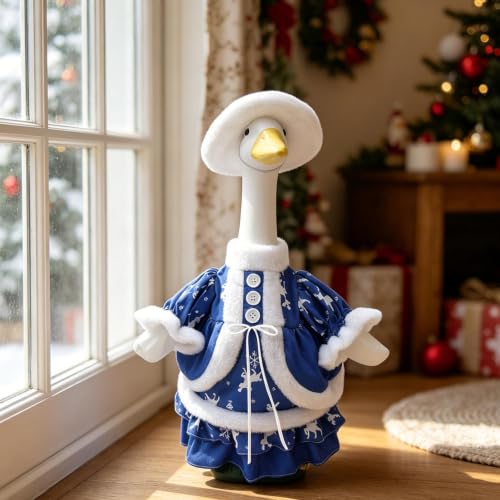 Aufmer Winter Goose Outfit Porch Goose Clothes for Christmas Decorations - image 6