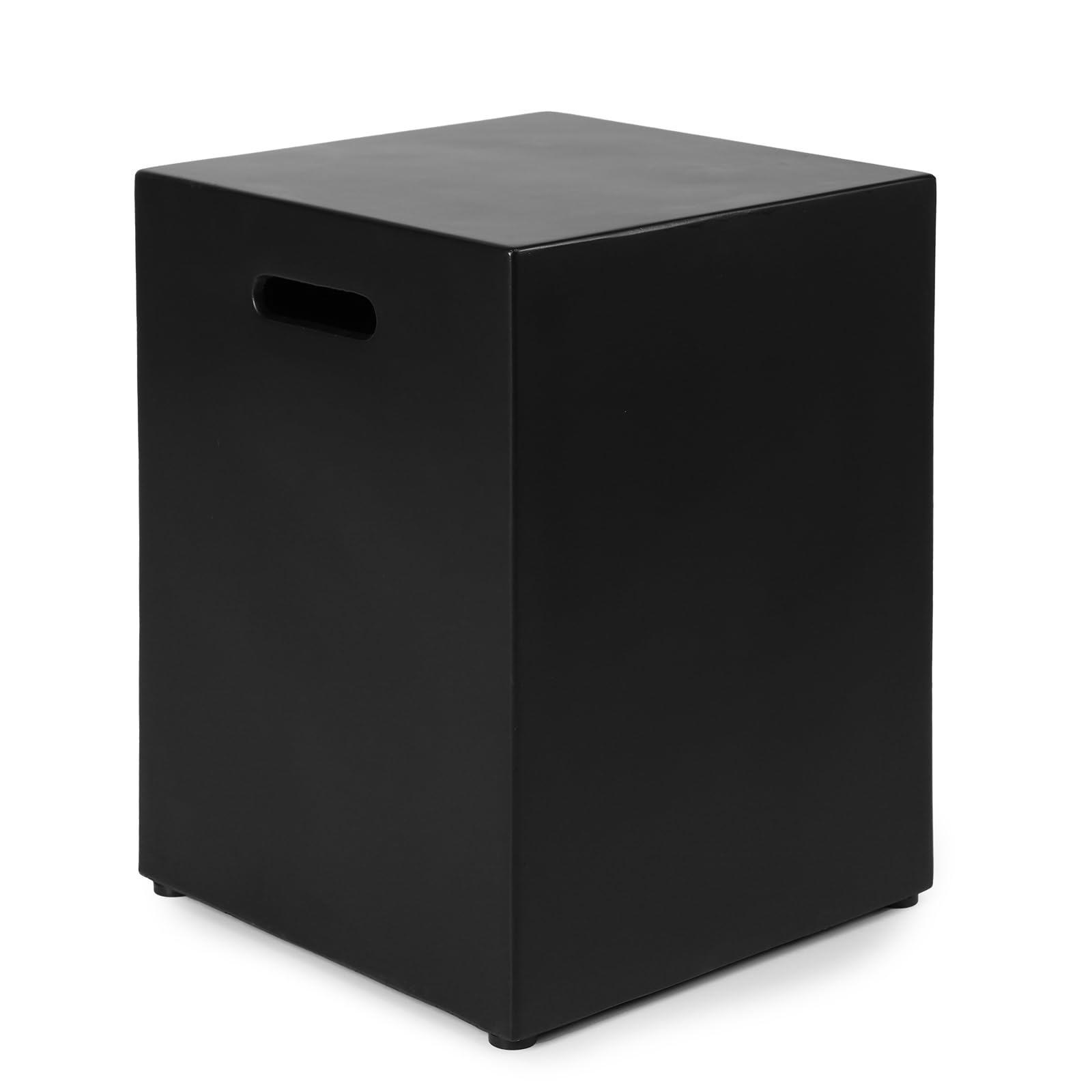 Propane Tank Cover Table, Modern Outdoor Gas Tank Covers (Black)