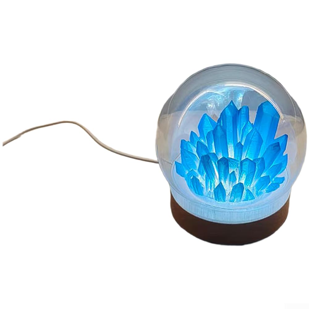 TDCuizent Creamy Pear Glass Table Lamp, USB Rechargeable Touch Dimmable Night Light with 3 Color Modes, Eye-Friendly Bedside Lamp for Living Room Study, Portable Decor (D)