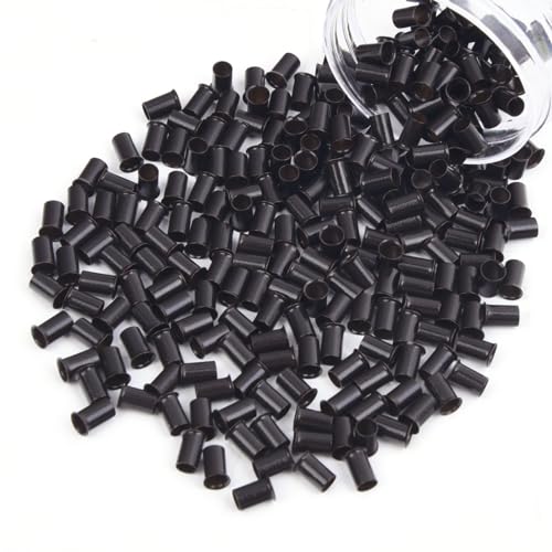 3.4mm microlink beads non-silicone copper tubes beads locks micro link ring for hair extensions i tip tubes