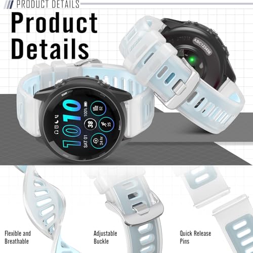 Correa deporte silicona para Garmin 22 mm miniatura 2