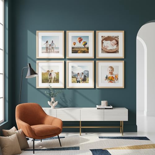 Image of kotart Photo Frame For Wall | Aesthetic Collage Picture Frames For Wall Decor | Rectangular Photo Frames For Home Decor Office Livingroom Bedroom | Pack of 6 (12X12 inch)