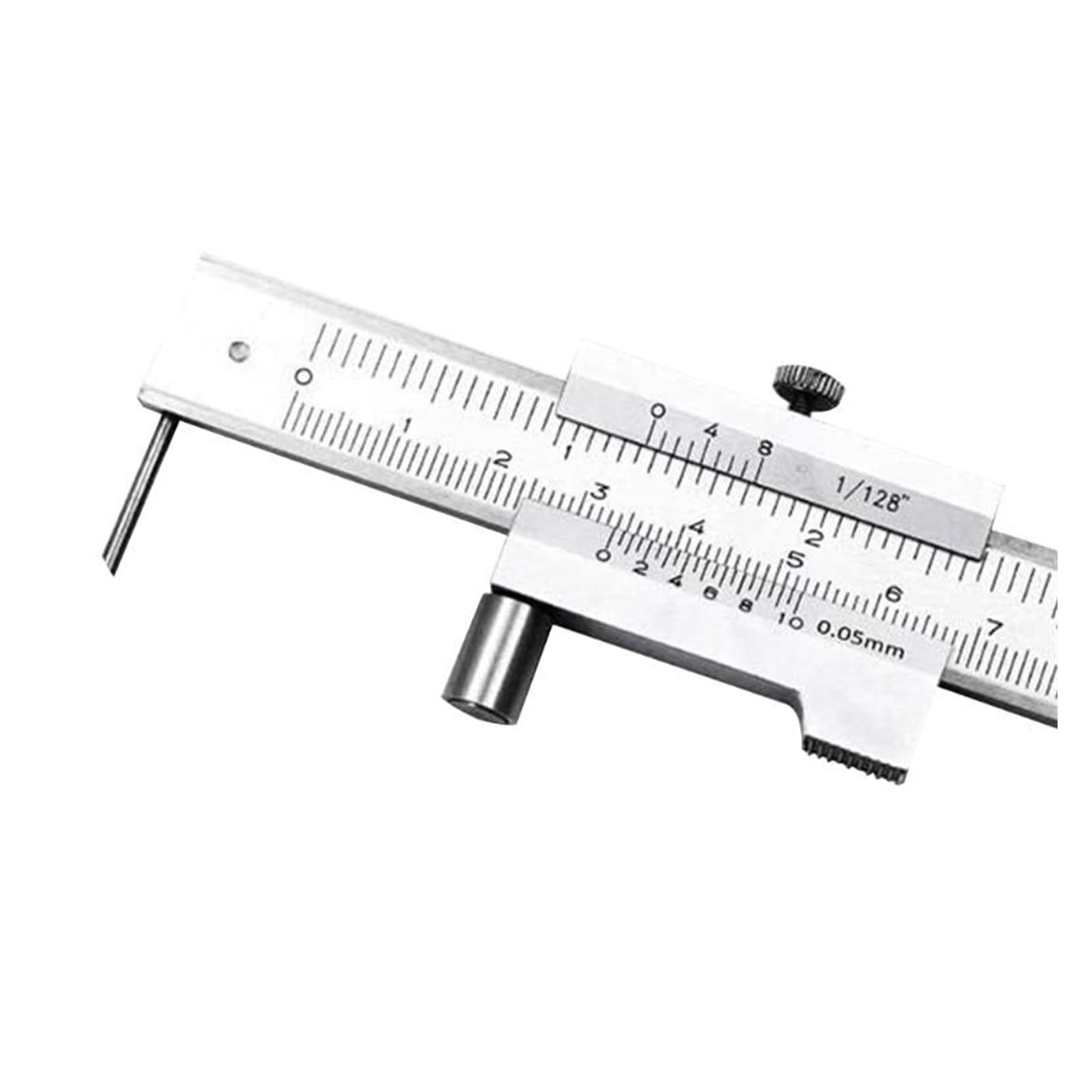 Herramienta de medición de calibrador Calibrador a Vernier de Marcado de 0-200 mm con Aguja de trazador de carburo Regla de medición de Marcado Paralelo Herramienta de Instrumento de medición