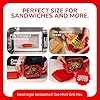 ClassicTM Microwave Sandwich Maker, Microwave Grill, Toaster, 3 Minute Grilled Cheese Sandwich Maker, Thick Silicone Cover, Safe Food Grade, Panini Press, Dishwasher Safe (Red, Regular)