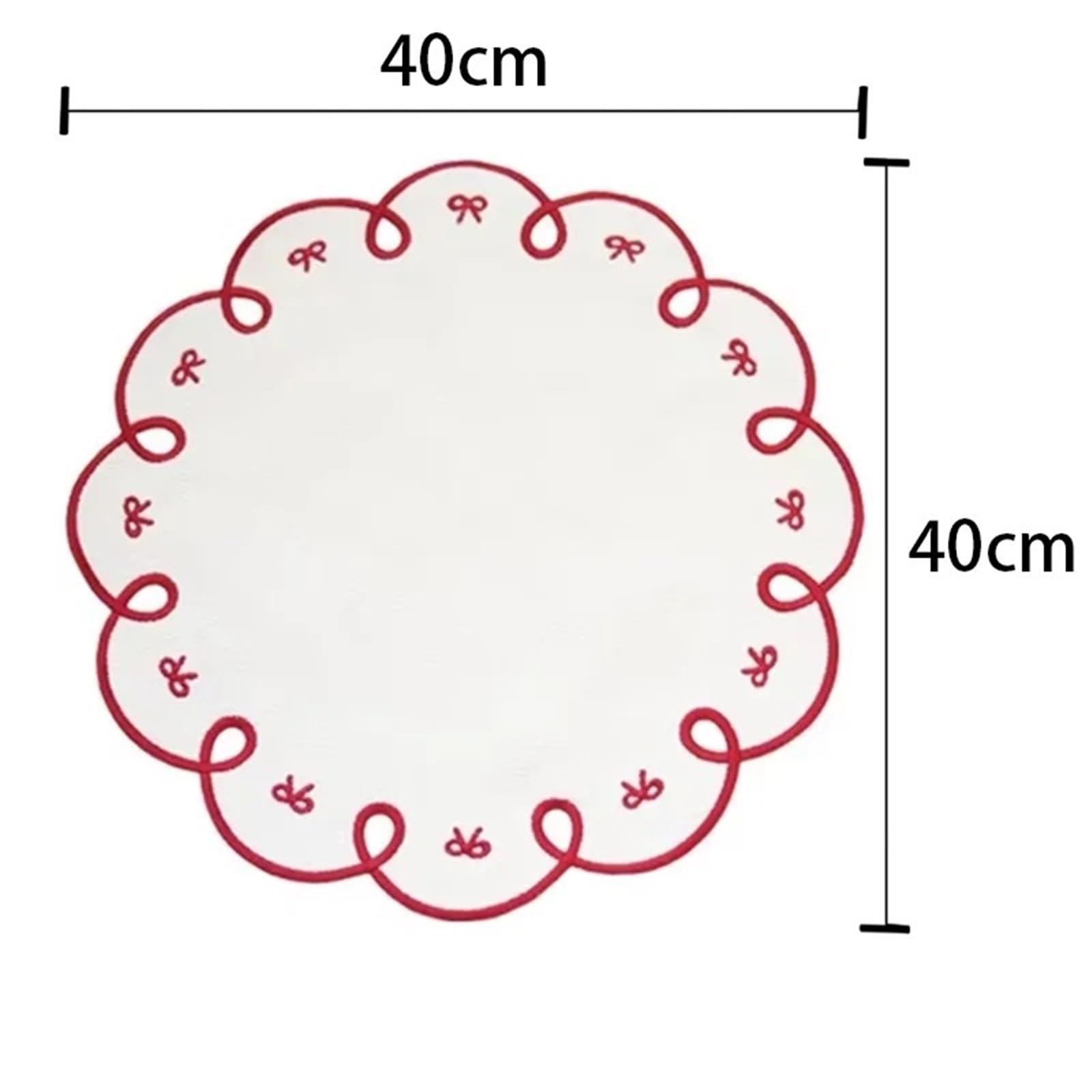 Manteles Individuales Sistema Cuadrado Bordado de la decoración del Mantel Individual, especialidad Lavable aislada(Wave 6pcs)