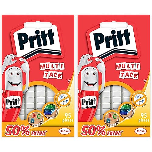PRITT Instant Tack Gommini Adesivi Multiuso, Adesivo Muro Bianco per Casa, Ufficio e Scuola, Adesivi per Vetro, Muri o Porte Removibili, 1 Confezione da 190 Pezzi PRITT Instant Tack Gommini Adesivi Multiuso, Adesivo Muro Bianco per Casa, Ufficio e Scuola, Adesivi per Vetro, Muri o Porte Removibili, 1 Confezione da 190 Pezzi
