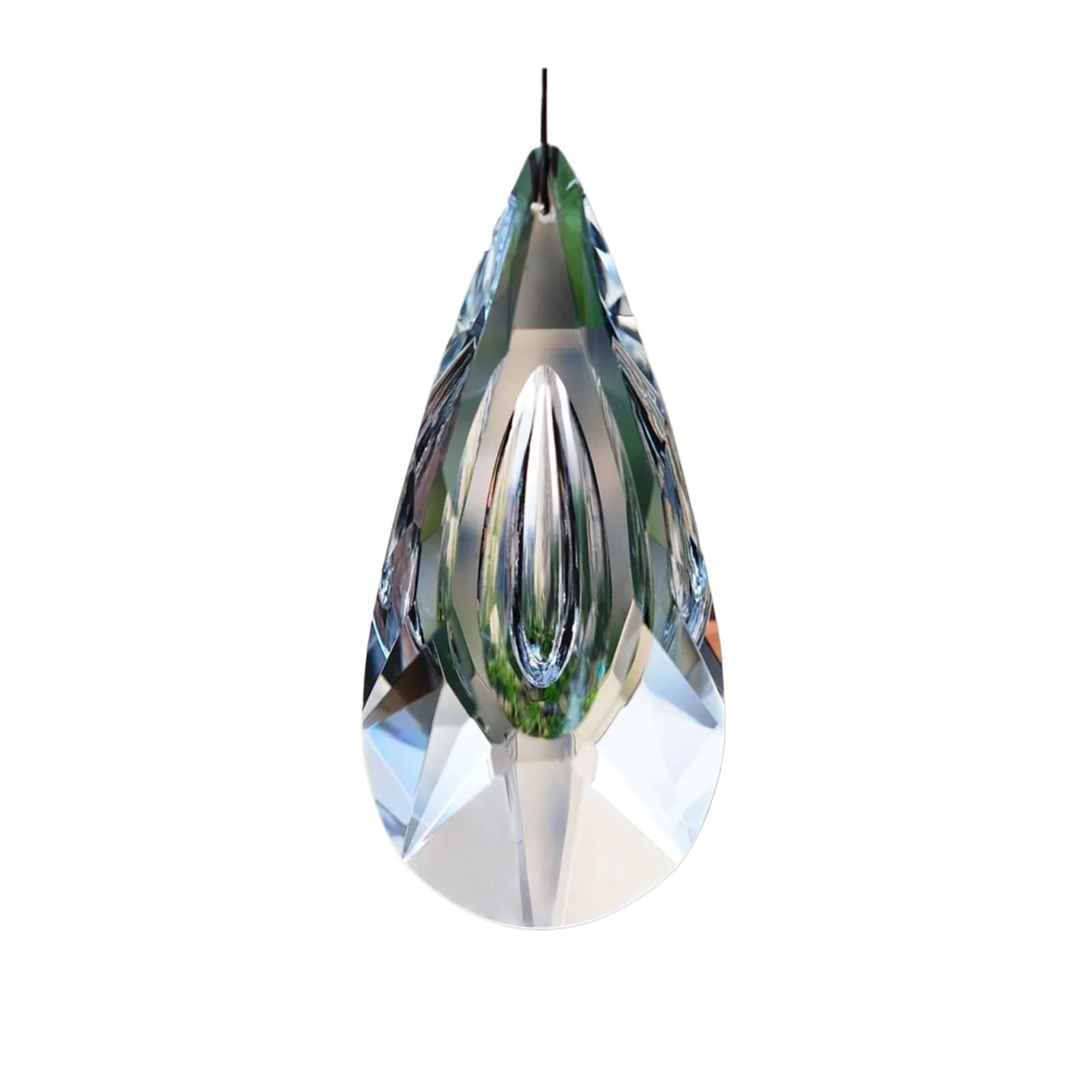 Crystal Suncatcher Wind Chimes 5pcs Hanging Crystals Suncatcher Window Hanging Sun Catchers Rainbow Maker Hanging Pendant(Longyan 120mm)