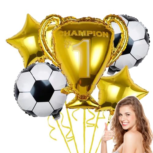 GGUFAY 5 Globo de Fútbol, Globo de Papel de Trofeo, Decoraciones para Fiesta de Futbol, Decoración De Fútbol Cumpleaños Para Niños, Globos Decorativos para Cumpleaños Copa Mundial Fiesta GGUFAY 5 Globo de Fútbol, Globo de Papel de Trofeo, Decoraciones para Fiesta de Futbol, Decoración De Fútbol Cumpleaños Para Niños, Globos Decorativos para Cumpleaños Copa Mundial Fiesta