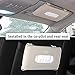 Car Tissue Holder, Sun Visor Napkin Box, Auto Napkin Case with Tissues Refill, Paper Towel Dispenser, Vehicle Interior Accessories Universal for Car SUV Pickup Truck-Beige