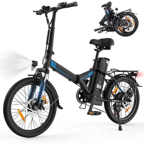 AOIHO Bici Elettrica, 20” Bici Elettrica Pieghevole da 48V...