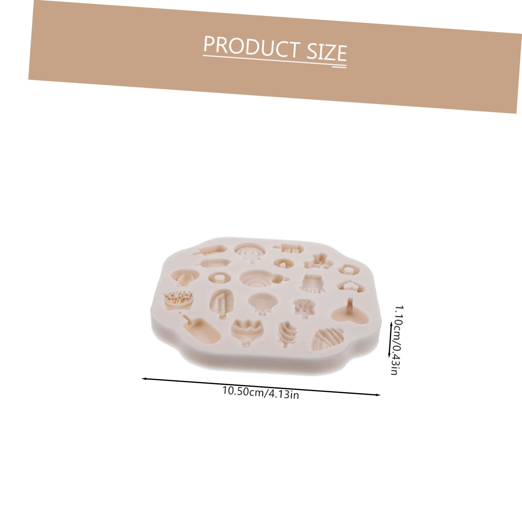 LIFKOME 5 Pièces Moule Silicone pour Argile Polymère Moule à Bonbons et Sucettes pour Diy et Bijoux Matériau de Haute et