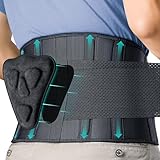 FEATOL Faja lumbar para hombres, ciática L/XL