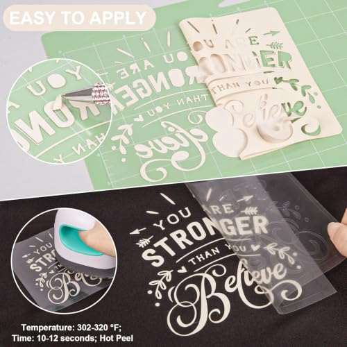 Image of VINYL FROG Cream Heat Transfer Vinyl Roll 12 inch x12ft Matte HTV Vinyl | Beige Iron on Vinyl for T-Shirts, Heat Press Vinyl for DIY Craft Designs Easy to Cut & Peel Off & Transfer