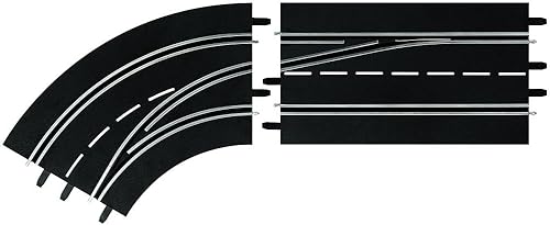 Carrera 30363 Carril de curva izquierda Cambio hacia fuera en la sección de pista Añadir en la pieza de accesorio de expansión compatible con