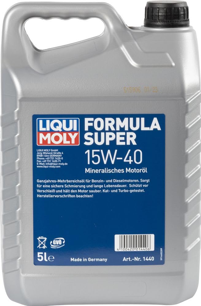 Liqui Moly Formula Super 15W-40 | 5 L | mineralisches Motoröl | Art.-Nr.: 1440