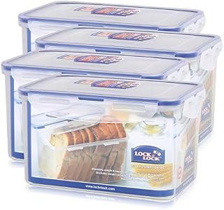 Lock & Lock Rectangular Food Container, w/ 100% Water Tight, Tall, HPL818, 7.9-Cup, 64-Oz by LockandLock
