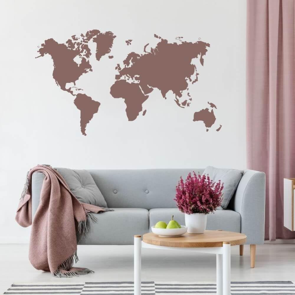 INSPIO Schablone zum Malen Weltkarte (95x150cm)