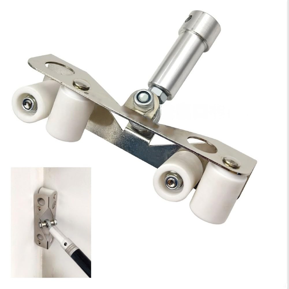 Rullo angolare interno per cartongesso, in lega di alluminio con rulli in nylon, angoli regolabili, compatibile con asta telescopica