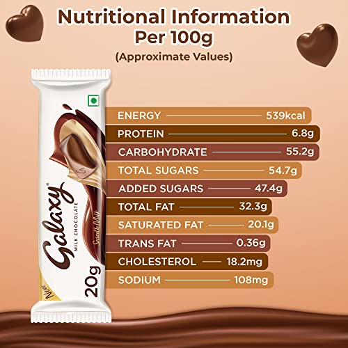 Image of Galaxy Smooth Milk Chocolate, 20gm, Brown