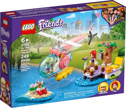 LEGO Friends 41692 - Vet Clinic Rescue Helicopter Toy *NEW FOR 2021*