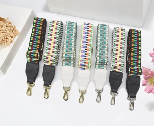 Image of Purse Strap Leather End Shoulder Strap Adjustable Replacement Crossbody Bag Straps for Handbag Crossbody Bags
