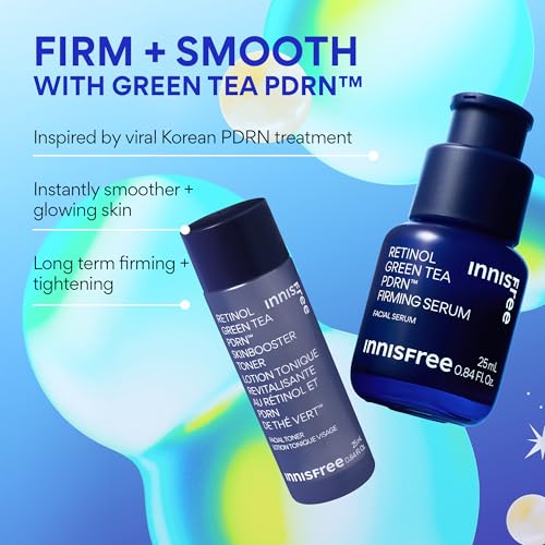 Image of innisfree Green Tea PDRN Serum | Korean Skincare with Retinol & Hyaluronic Acid for Hydrating, Anti‑Aging Care and Wrinkles | Suitable for Acne‑Prone & Sensitive Skin | Available in Jumbo & Gift Set