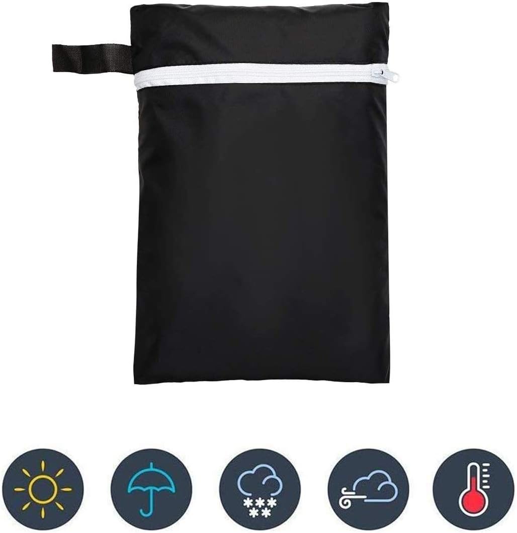 UPXNBOR Clay Chiminea Cover Waterproof Outdoor Patio Chiminea Covers for Outside Durable Polyester Patio Chimney Fire Pit Heater Cover Protective Cover Heater Cover for Garden Backyard Black : Patio, Lawn & Garden