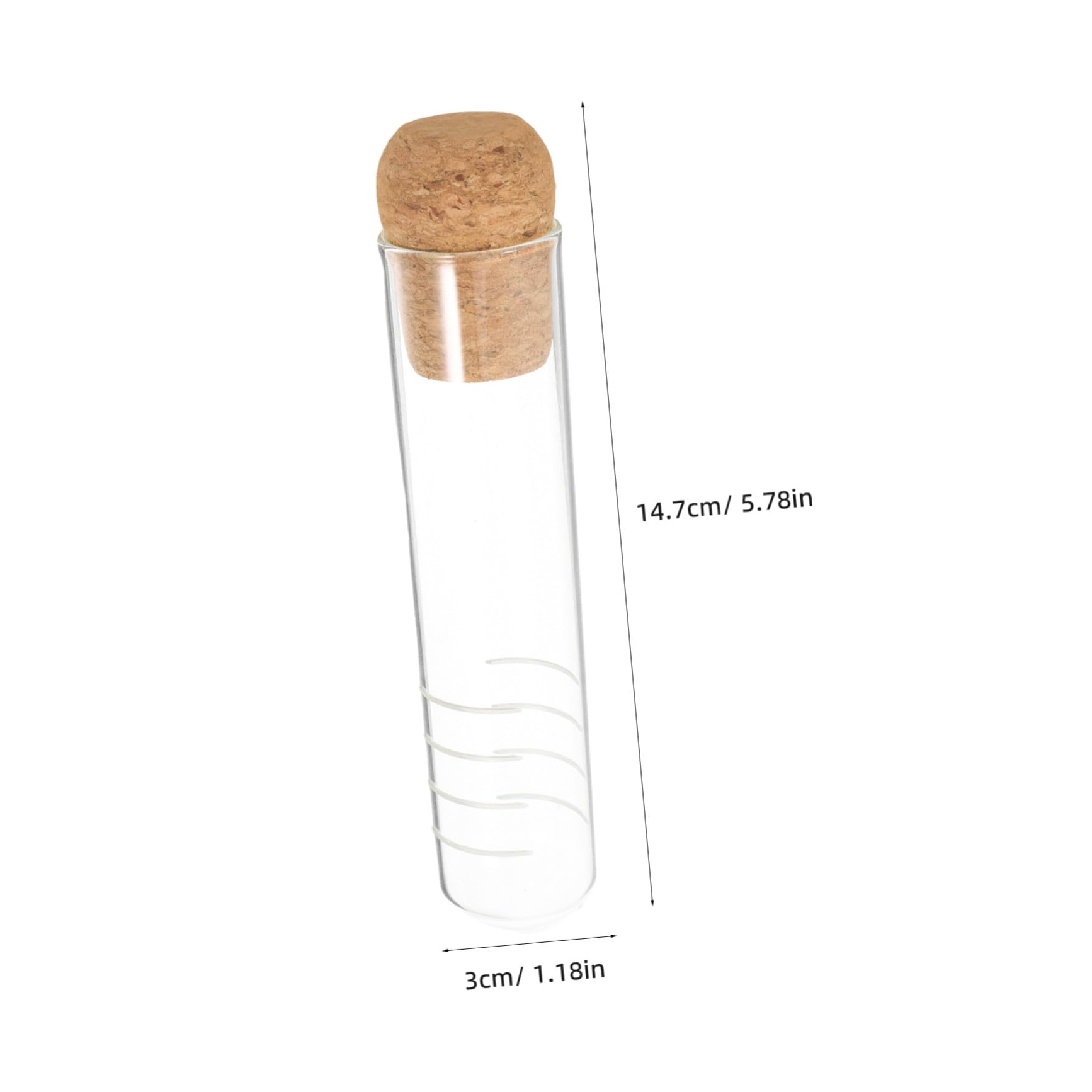 Infuseurs à Thé Filtration et Entretien Facile en Verre Couvercle en Liège Lot de 6 Maison Bureau