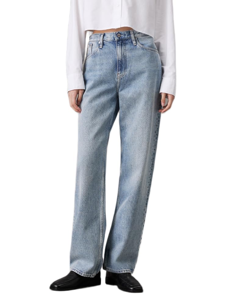 Calvin Klein Women's High Rise Loose Jeans, Denim