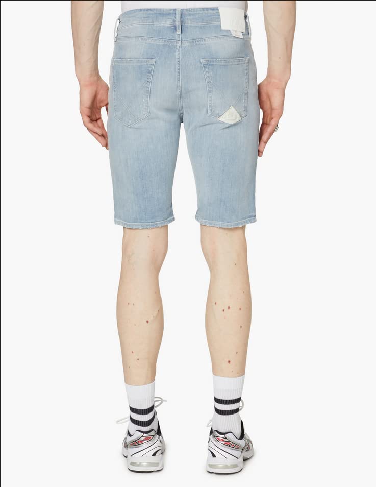 ROY ROGERS Bermuda Jeans para hombre 529 P22RRU002D3901512 algodón azul original PE 2022
