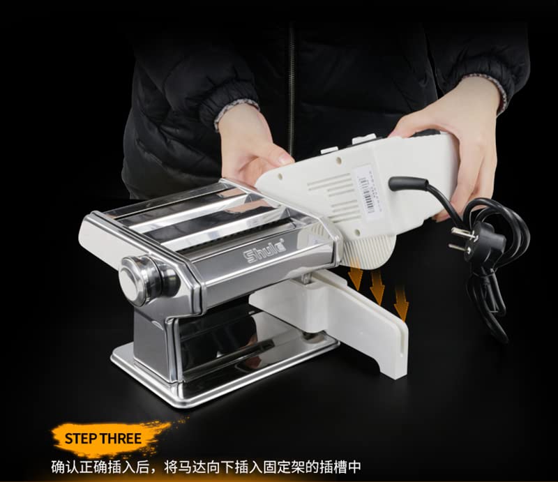 Davitu DC Motor - 220V Electric Small Noodle Pasta Machine Motor Manual Press Machine Motor - (Voltage(V): Split mode)