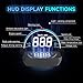 Car HUD Display, GPS Speedometer Projector with Overspeed Warning, OBD2 & GPS Dual Mode for All Cars, Universal Head Up Display Windshield w/Night Mode
