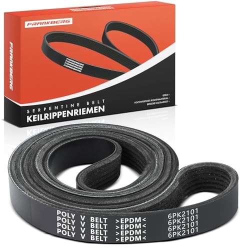 Frankberg 1x Serpentine Belt Petrol/Diesel Compatible with Focus Saloon DFW Focus Turnier DNW C-Class W202 C36 C280 E-Class W124 E250 E-Class W210 E290 Replace# 4627167AA