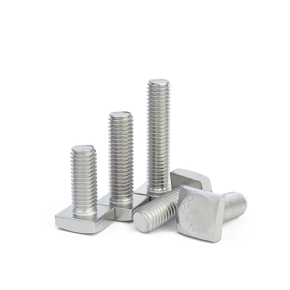 M6 M8 304 Stainless Steel Square Head Bolts with Small Head GB35 (50,M8 x 12mm)