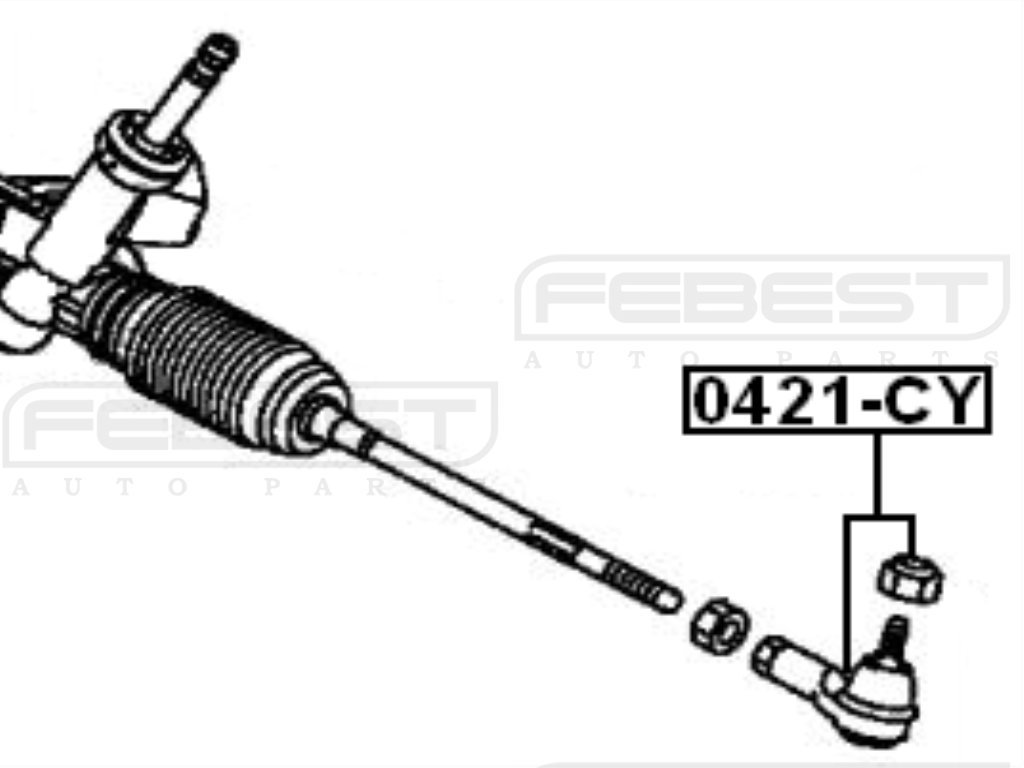 Amazon.com: Mr508650 - Tie Rod End For Mitsubishi - Febest 