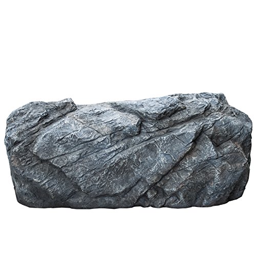 Intergarden dekoratives Trafohaus/Abdeckung/Abdeckstein f. Trafo/Trafostein/Steckdosenversteck für Gartenelektronik aus Polystone Größe L - auch als Geocaching Versteck geeignet 85x35x35cm Cover