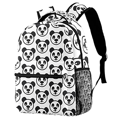 Sac à dos mignon pandas vert multicolore grand sac d'école enfant