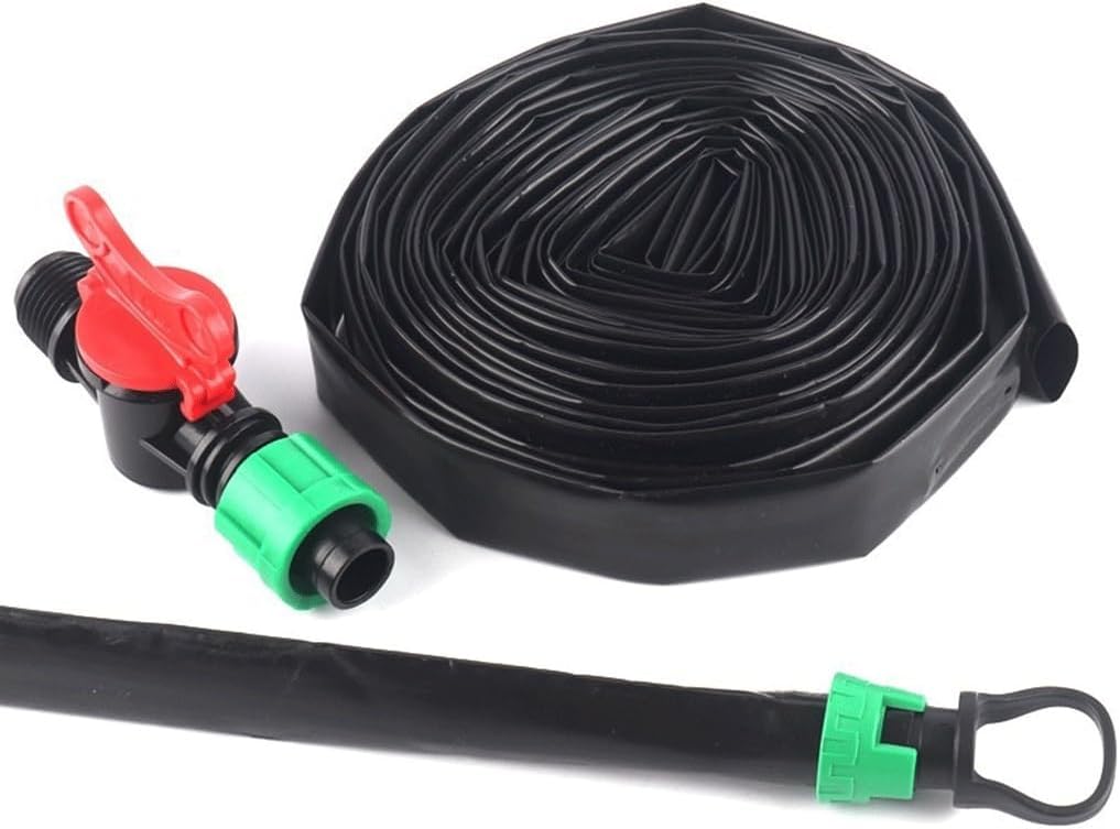 2-Hole Space 40cm Drip Tape Drip Irrigation System Kits, for Gardening Watering Kits Greenhouse Under Film Irrigation Drip Hose Accessories(50m Kits)