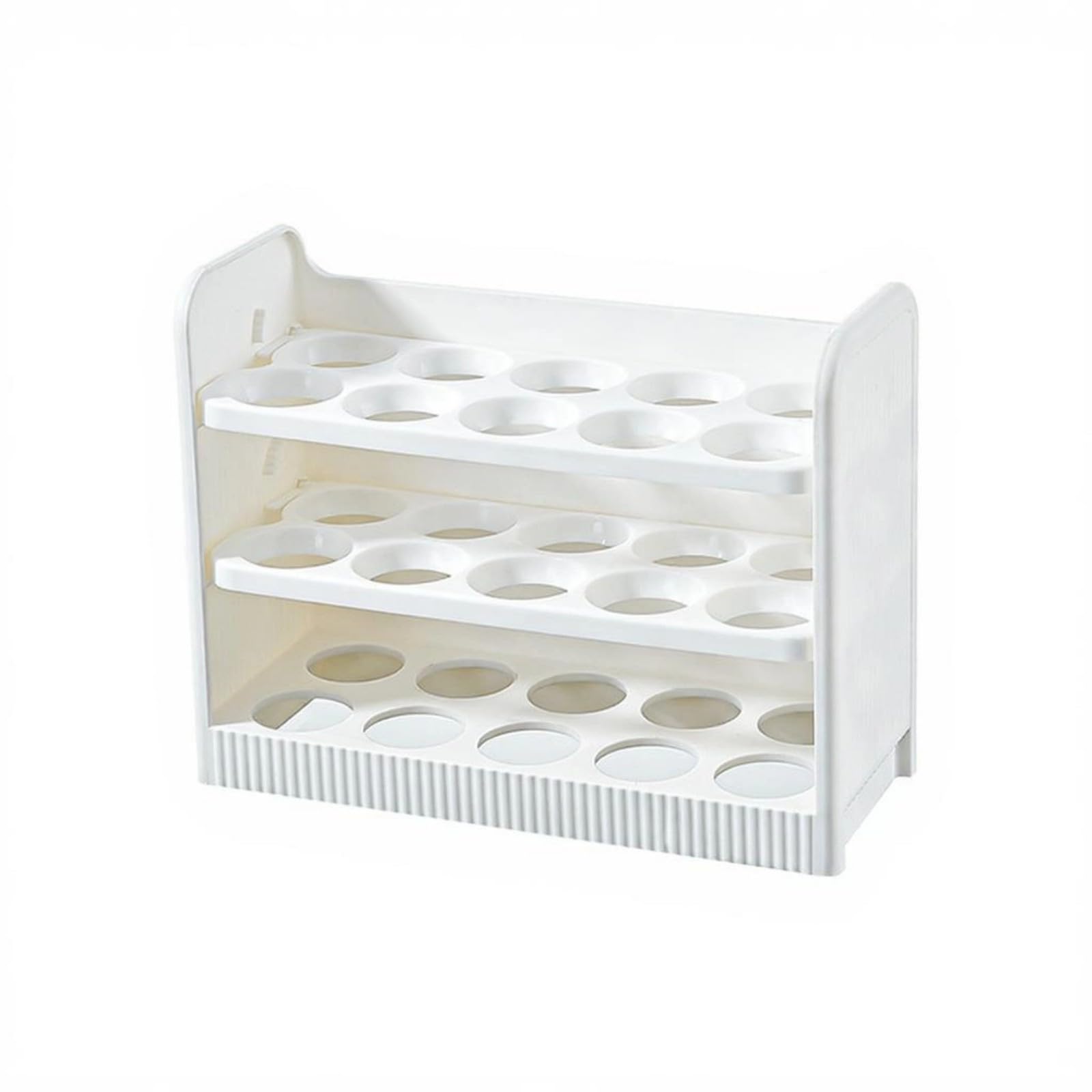 NEWFT Fridge Mounted Eggs Holder with Visible Layers for Easy Counting and Organized Chicken Eggs Placement Refrigerator Planner