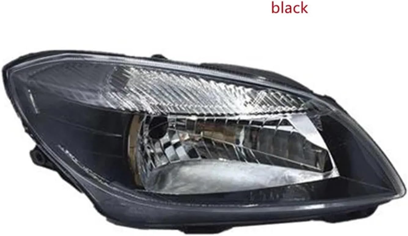 Car Styling Compatible with Skoda Fabia 2012-2014 LED Headlight High Low Beam Head Lamp Accessories Автомобильные Товары(Black 2pcs)