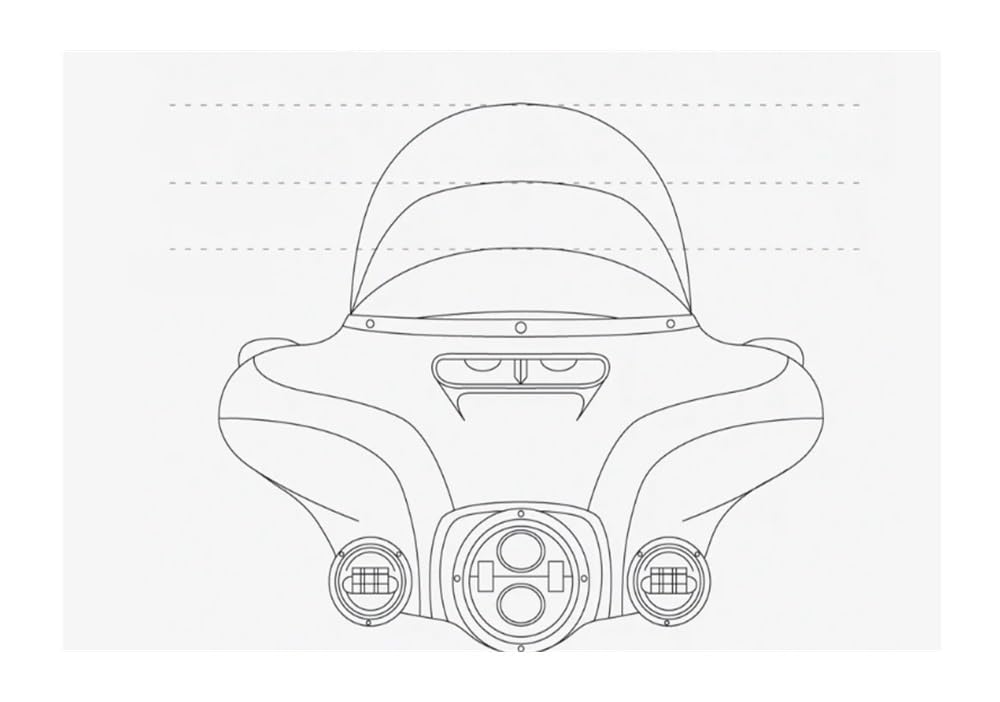 Déflecteur Vent Pare‑Brise Déflecteur De Pare-Brise Moto pour pour Touring pour Glide 1996-2013