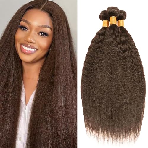 Extensions Cheveux Humain Double Weft marron chocolat lisse 150g de prestige
