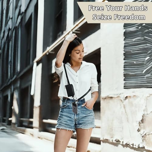 Phone Lanyard with Wallet Strap Crossbody Clip and Go Strap for Phone with Wallet Crossbody Vegan Leather — view 3