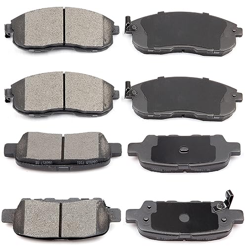 Image of ECCPP D815-7318 D905-7784 8pcs Front Rear Ceramic Disc Brake Pads Set