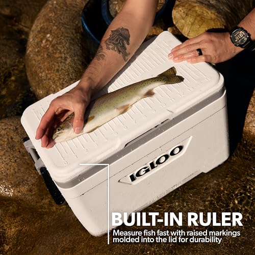 Image of Igloo Marine Cooler | Insulated Hard Shell Ice Chest |Great for Fishing, Camping, Boating, & More