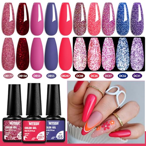 Set de Esmalte en Gel con Brillantes 12 piezas miniatura 3