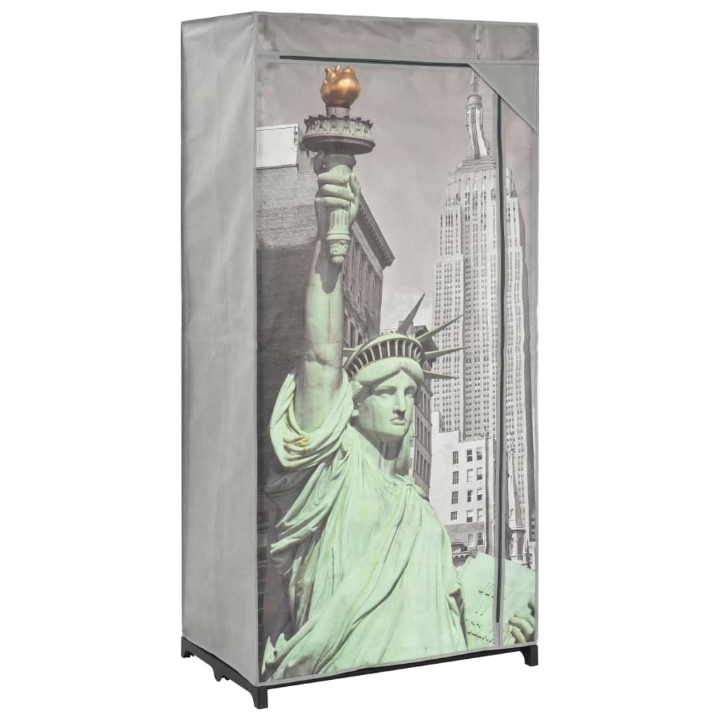 Armarios y almacenamiento de ropa armario New York 75 x 45 x 160 cm de tela para hogar